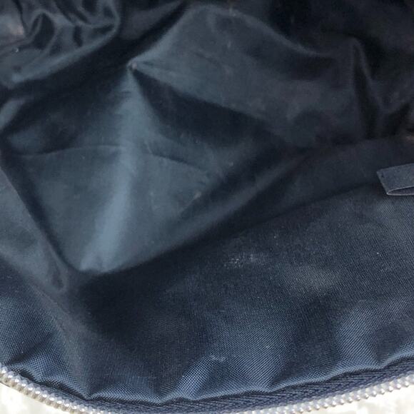 Estee Lauder Navy Blue Lipstick Kendra Dandy Zipper Make-Up Cosmetic Travel Bag - Picture 11 of 12